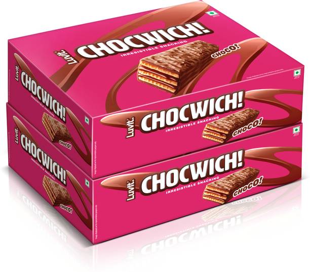 LuvIt Chocwich Brown Crispy Wafer Chocolates | Crunchy & Delicious | Bars