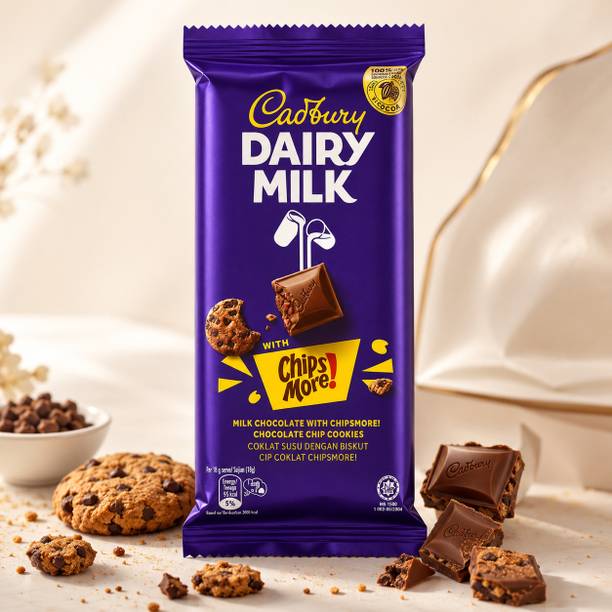 Cadbury Dairy Milk Chips More! Premium Milk Chocolate - "Kuch Meetha Ho Jaaye" Bars