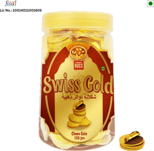 HUGS Swiss Gold Choco coin Bites