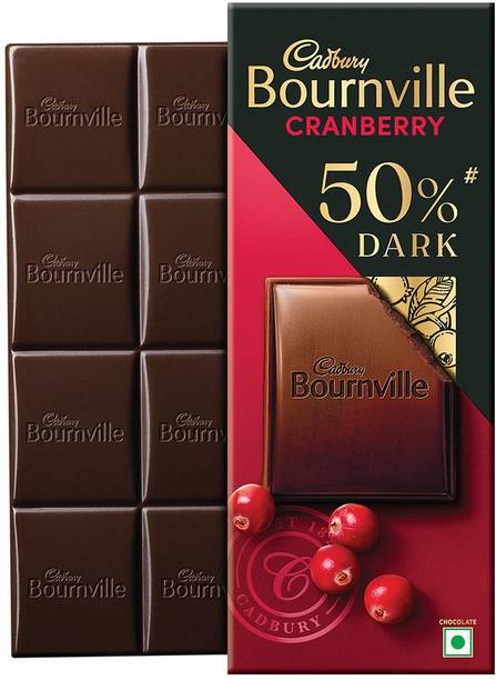 Cadbury Bournville Cranberry 50% Dark Chocolate Bars