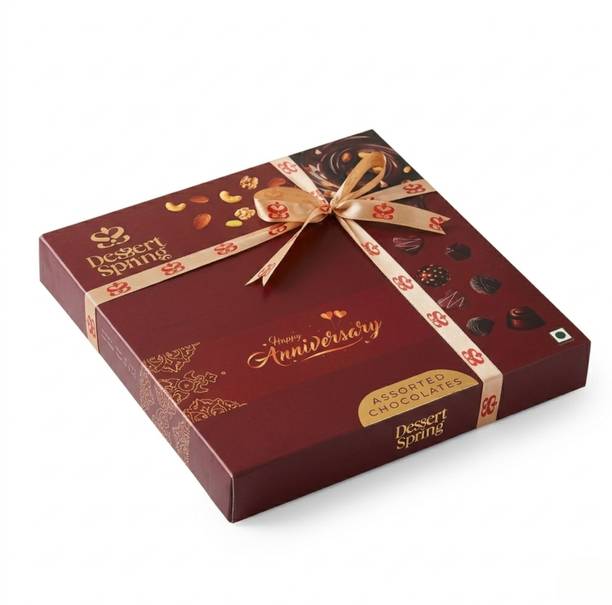 Dessertspring 185G - MESSAGE BOX - RED - ANNIVERSARY - GIFT HAMPER CHOCOLATE GIFT PACK Bites