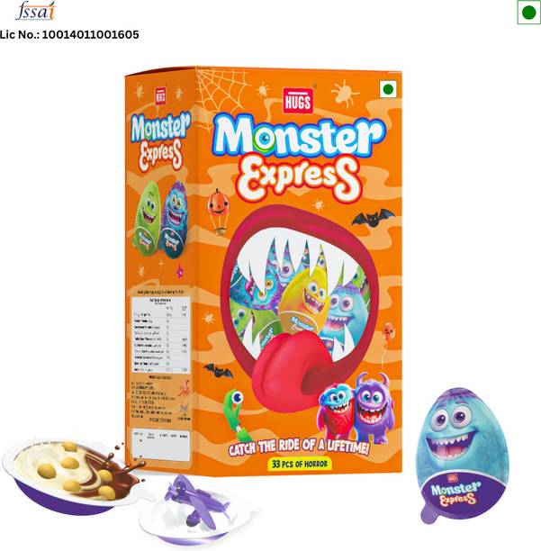 HUGS Monster Express Chocolate Eggs & Surprise Toy | Loved by Kids, Tasty Chocolate Crackles
