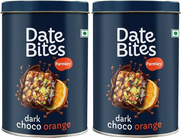Farmley Dark Choco-Orange Date Bites Barfi, No Added Sugar Bites Gift Pack
