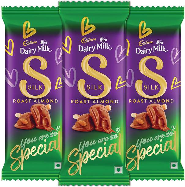 Cadbury Dairy Milk Silk Roast Almond Chocolate Bars