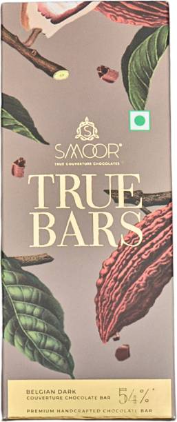 Smoor True Bar Premium Belgian Dark Chocolate Bar |54% Couverture Bars