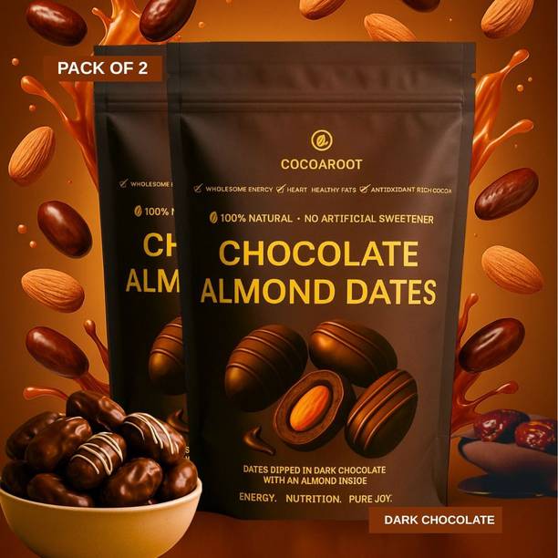 Cocoaroot Chocolate Almond Dates Bites