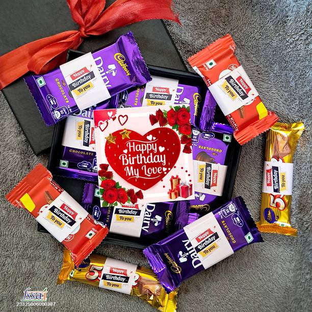 OddClick Happy Birthday My Love birthday chocolate gift pack box 10 pcs Bars