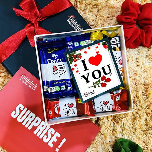 OddClick I Love You Valentine day special gift 10 pcs Chocolate Gift Box Truffles
