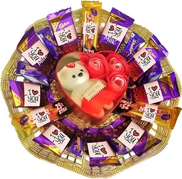 OddClick valentine day special gift for wife husband Chocolate Gift Hamper Box Bars