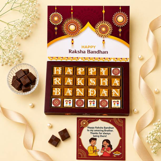Expelite Special Chocolates for Rakhi Online - 24 pieces Raksha bandhan gift to sister Bars, Bites Gift Pack