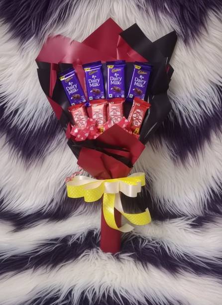 Cadbury Chocolate Bouquet|Dairy Milk Chocolate Bouquet Surprise Gift 8 Chocolate Bouquet Bars