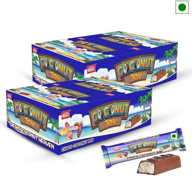 HUGS Coconut Joy Chocolates Box - Coconut Filled Chocolate Pack Of 2 Bar