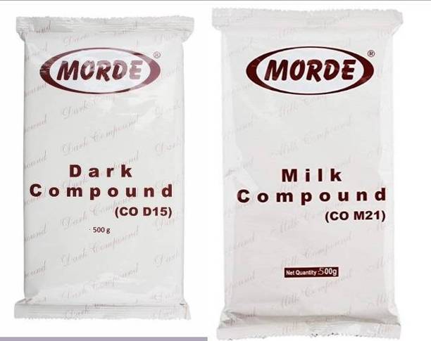Morde Dark And milk Compound Chocolate Slab 500 gm combo pack Bar