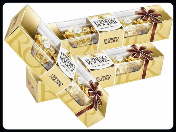 FERRERO ROCHER 4pcs Premium Chocolate Combo For Birthday, Diwali, Christmas-A Truffles