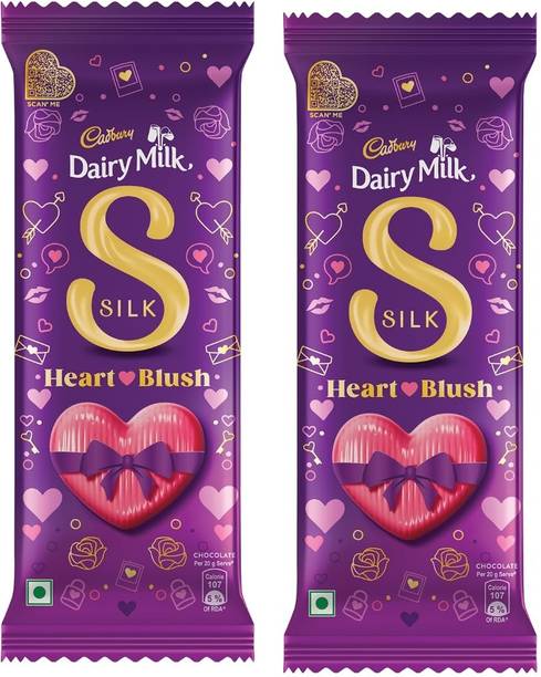 Cadbury Dairy Milk Silk Valentines Heart Blush Chocolate Bars