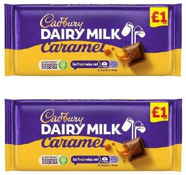 Cadbury Dairy Milk Caramel Milk Chocolate Smooth Melting Feilling Bars