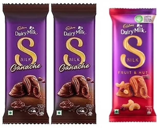 Cadbury Dairy Milk Silk Ganache Chocolate Bar & Silk Fruit and Nut Chocolate Bars