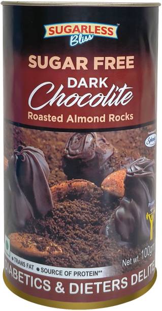 Sugarless Bliss Sugar Free Dark Chocolite- Roasted Almond Bars