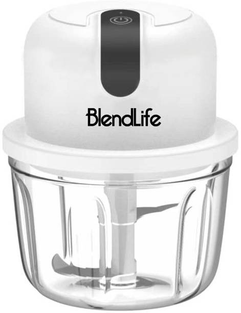 BlendLife Mini Electric Chopper Effortless One-Touch Operation & 350ml Capacity Electric Vegetable & Fruit Chopper