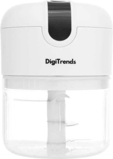 DIGITRENDS Rechargeable Mini Electric Chopper-Stainless Steel Blade chopper Vegetable fruit Electric Vegetable & Fruit Chopper