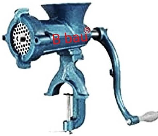 B bau ® Clip Type Aluminium Alloy, Cast Iron, Manual Meat Grinder Keema Mincer 10 No. Chopper