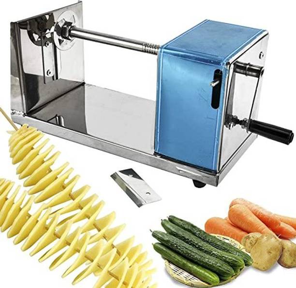 SMBT Potato Slicer Stainless Steel Curly Spiral French Fry Tornado Twister Potato Grater & Slicer