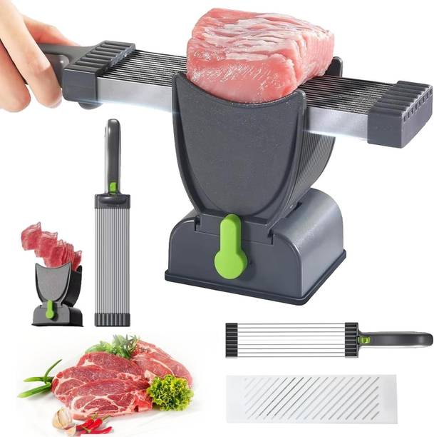 Clefairy Meat Slicer Food-Grade Stainless Steel Manual Meat Slicer Adjustable Meat Cutter Vegetable & Fruit Slicer