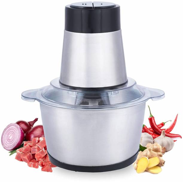 PAGALY electric chopper, Meat Grinder Cutter, Processor 2L Stainless Steel FoodChopper Electric Vegetable & Fruit Chopper