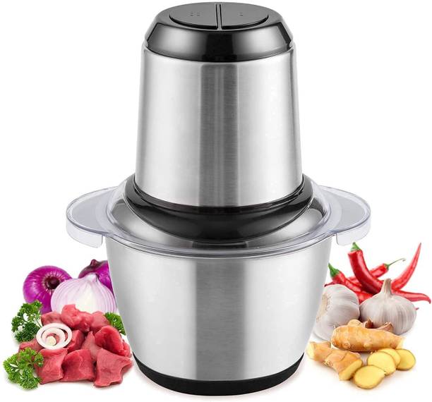OXMEZA by Oxmeza Stainless Steel Electric Meat Grinders With Bowl Heavy For Kitchen Food Chopper Electric Vegetable & Fruit Chopper
