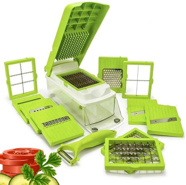 mKitchen Vegetable & Fruit Grater,Slicer,Chipser, Dicer, Cutter 12 in 1 _803 Vegetable & Fruit Grater & Slicer