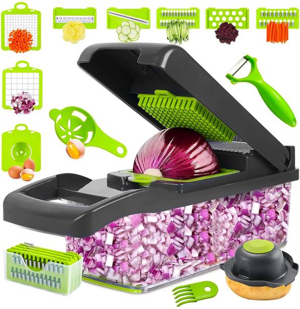 sreeenterprize by Generic 16 in 1 Multifunction Vegetable Chopper and Slicer Fruit Chopper
