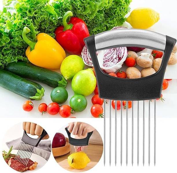 ONE PURCHASE by ONE PURCHASE Onion Slicer Cutter Vegetable Chopper with Stainless Steel Vegetable Tool Vegetable & Fruit Grater & Slicer