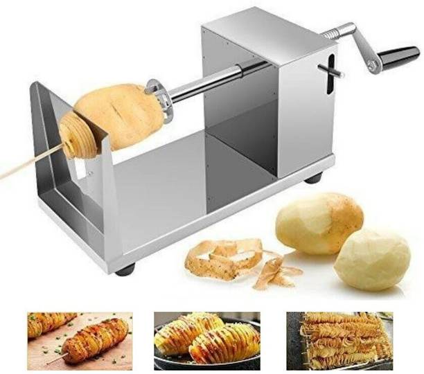 TYAG by NA Stainless Steel Potato Slicer Cutter Machine Twister Curly Spiral French Fry Tornado Potato Slicer