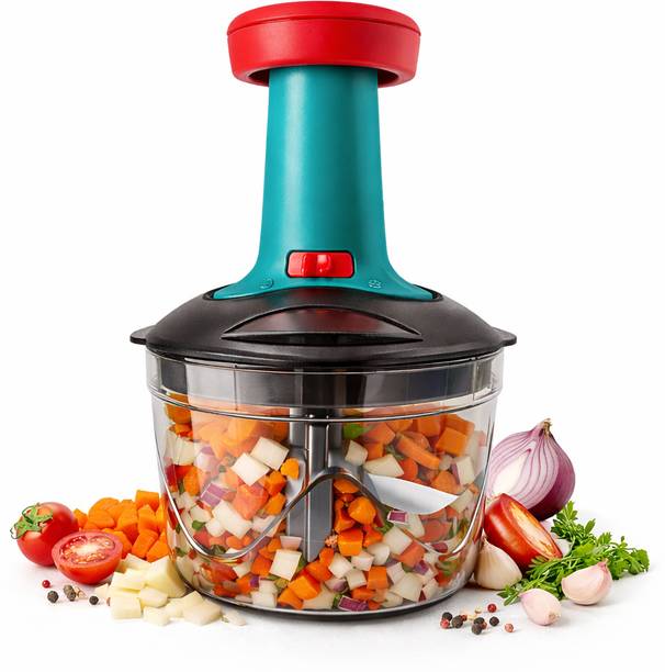 ZENVEERAWORLD 650 ml Portable Chopper| Mini Chopper for Chopping Onion, Ginger, Garlic, Vegetable & Fruit Chopper