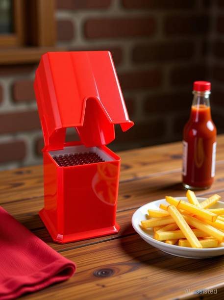 COROFFY by COROFFY Potato Chipser, French Fries Chips Maker Machine, Snacks Finger, Potato Finger Chips Cutter - Multi Colour, Plastic Potato Slicer