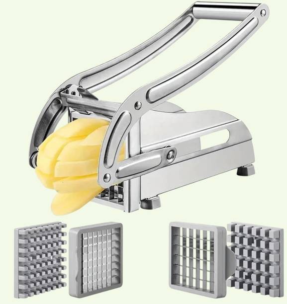 forsel by Na Premium Potato Chipper Cutter with Strong Grip Easy Press Handle Vegetable & Fruit Chopper