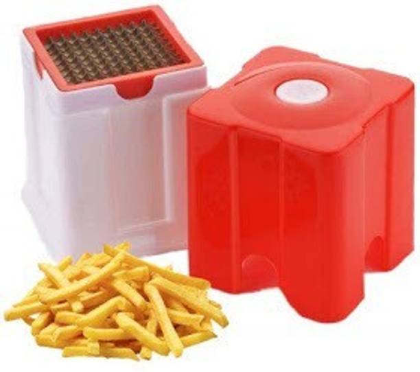 BB MALL Potato and Vegetable Cutter French Fries Slicer Chips Chipser (Multicolor) Potato Grater & Slicer