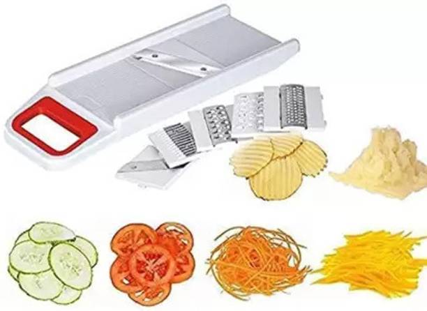 Fulkiza Multipurpose 6-in-1 Chopper Cutter Grater Slicer, Fruit Slicer Vegetable & Fruit Grater & Slicer