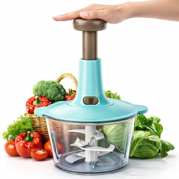 Excellent by YOUONE Steel Large Manual Hand - Press Chop Fruit, Mixer Cutter to Cut| 1000 ml Vegetable & Fruit Chopper