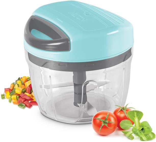 MILTON Xpress Safe Chopper Small, 465 ml, Sky Blue Vegetable Chopper