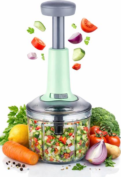 Housenest by HomeNest New 1100ML Versatile Push Vegetable Chopper With Six Powerful Blades Vegetable Chopper