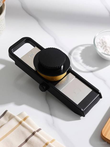 Powaforce by Khatushaym Premium Multipurpose Potato/Onion Slicer and Grater, Potato Slicer for Chips, Vegetable Slicer Machine, Chips Cutter, Potato Slicer for Chips, Onion Slicer (Adjustable Slicer) Vegetable & Fruit Slicer