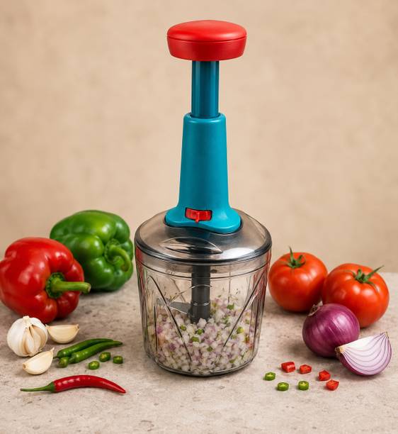 Momkidshub Manual Push Chopper 1100ml Vegetable & Fruit Chopper