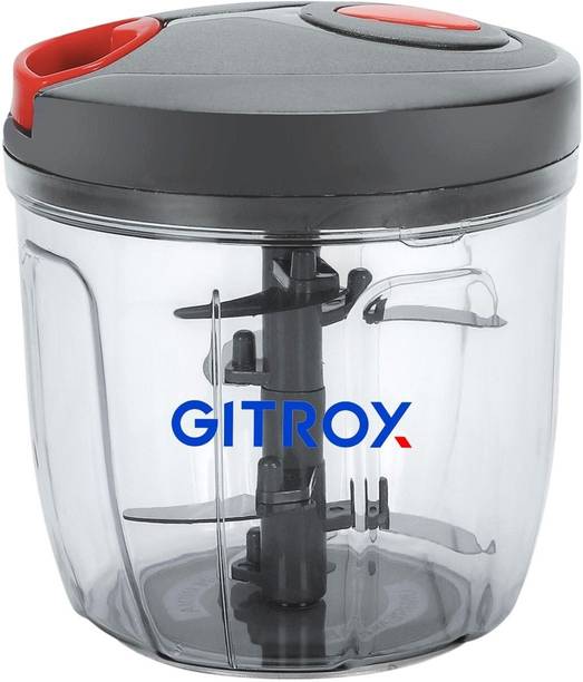 GITROX 950 ml chopper with 5 stainles steel blade , new handy quick XL chopper Vegetable & Fruit Chopper