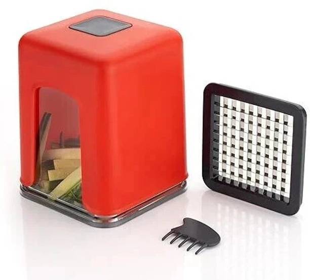 kudo by rishitkitchenware Unbreakable Finger Chips Machine , Super Efficient French Fries Cutter Vegetable & Fruit Chopper