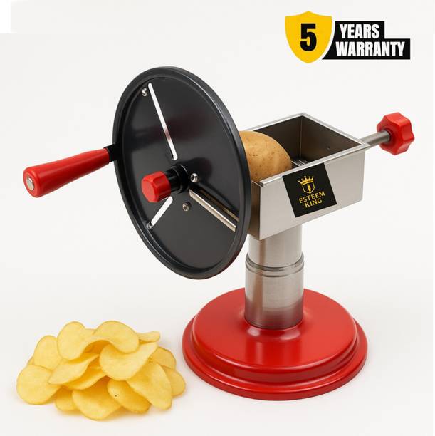 Esteem King Stainless Steel Potato Chips Maker also for Onion, Beet and Fruit Slicer Chopper Potato Slicer