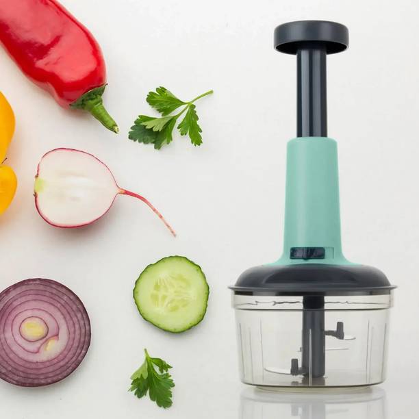 SPHINE Hand Push Chopper with 3 Stainless Steel Blades For Vegetables & Dry Fruits, Vegetable & Fruit Chopper