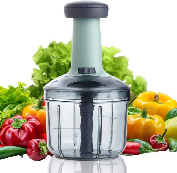 Fitolym by Fitolym Multipurpose Push Chopper with Stainless Steel Blades (1000ml) Vegetable Chopper