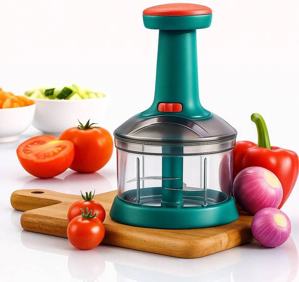 Excellent by YOUONE Hand Push Chopper with 6 Blades for Effortless Chopping Vegetables & Fruits Vegetable & Fruit Chopper