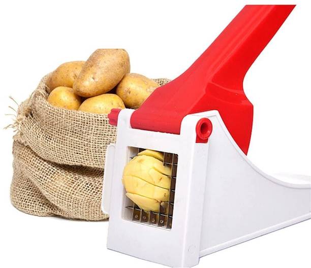 ROTICE Rotice French Fries Finger Chips Cutter Slice Maker Machine with Handel Potato Grater & Slicer